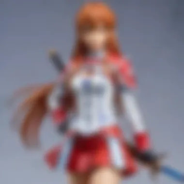Essential Accessories for Asuna Cosplay Close-up of Asuna cosplay accessories, including her sword and hairpins.