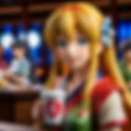 A beautifully crafted anime cup featuring popular characters.