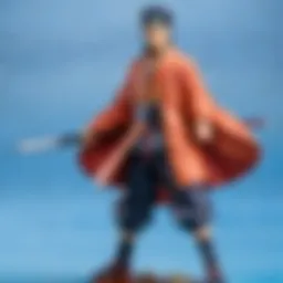 Intricate details of the Itachi figure showcasing craftsmanship