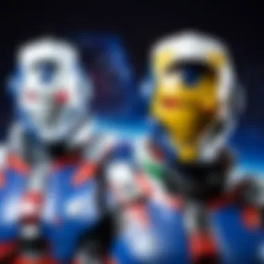 Dynamic Scene of Threezero Figures in Destiny Universe A dynamic scene featuring Threezero figures within the Destiny universe's iconic environment.