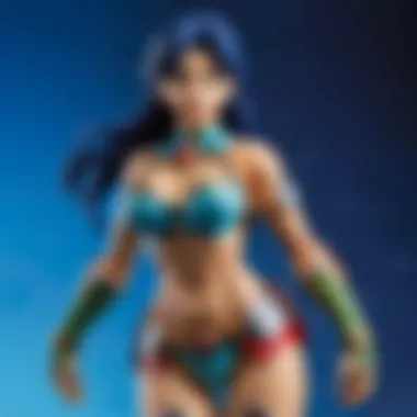 Diverse Collection of Titan Figures in Anime A vibrant collection of titan figures representing various characters from anime