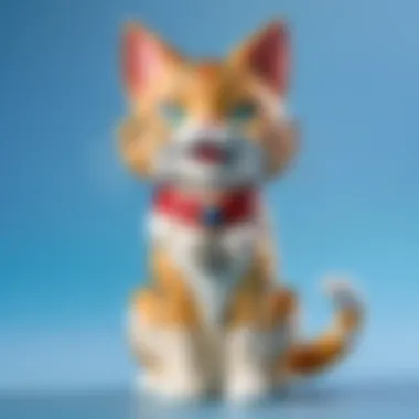 Tom Cat Figurine Set in a Whimsical Scene