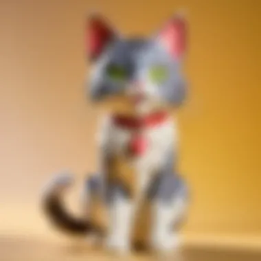 Tom Cat Interactive Toy Engaging a Curious Feline