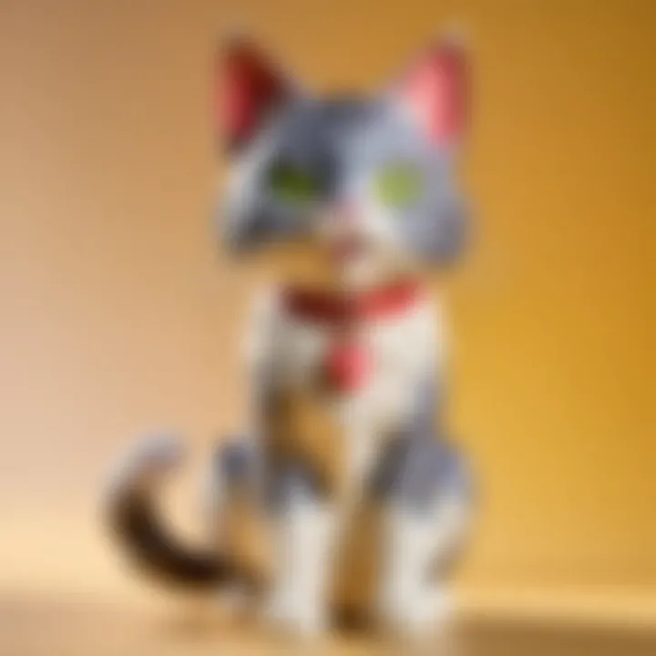 Tom Cat Interactive Toy Engaging a Curious Feline