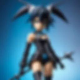 A striking illustration showcasing the evolution of Black Rock Shooter's character design across various media.