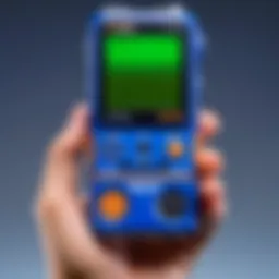 The innovative design of the Digivice D Power showcasing its sleek interface