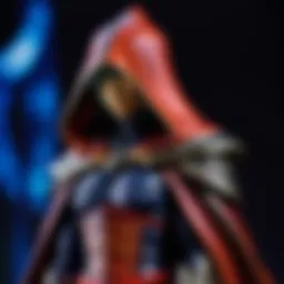 Sinister aura emanates from the cloaked figure
