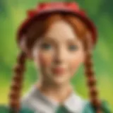 Vibrant Anne of Green Gables Portrait