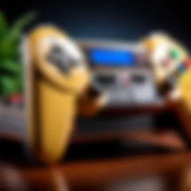 Elegant Display of a Vintage Console Vintage Console on Display