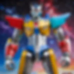 Exquisite craftsmanship of the original metal Voltron toy