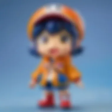 Ensemble of Icons Waddle Dee Nendoroid surrounded by a collection of other figurines
