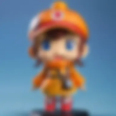 Waddle Dee Nendoroid adorned with traditional Japanese elements