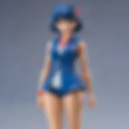 Japanese plastic figures in display