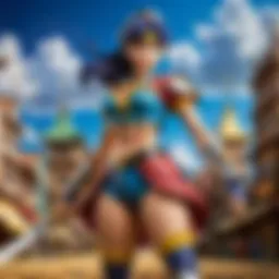 Artistic depiction of Jojo characters in a fierce battle