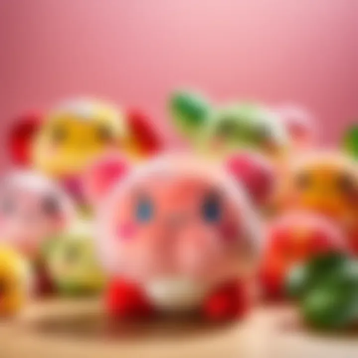 Whimsical Kirby Mochi Plush Collection in Vibrant Hues