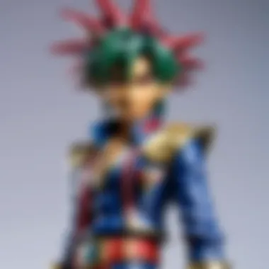 Detailed close-up of Yu-Gi-Oh! figure features