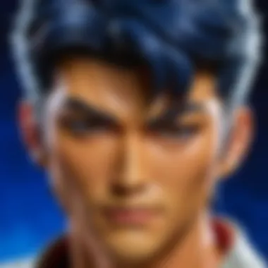 Yusuke's Determined Gaze Towards the Unknown Yusuke's Resolute Stare