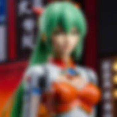 Intricate Details of a Zero Anime Figure Close-up view of a detailed zero anime figure highlighting intricate features and painting techniques.